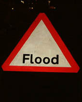 picture of a flood sign